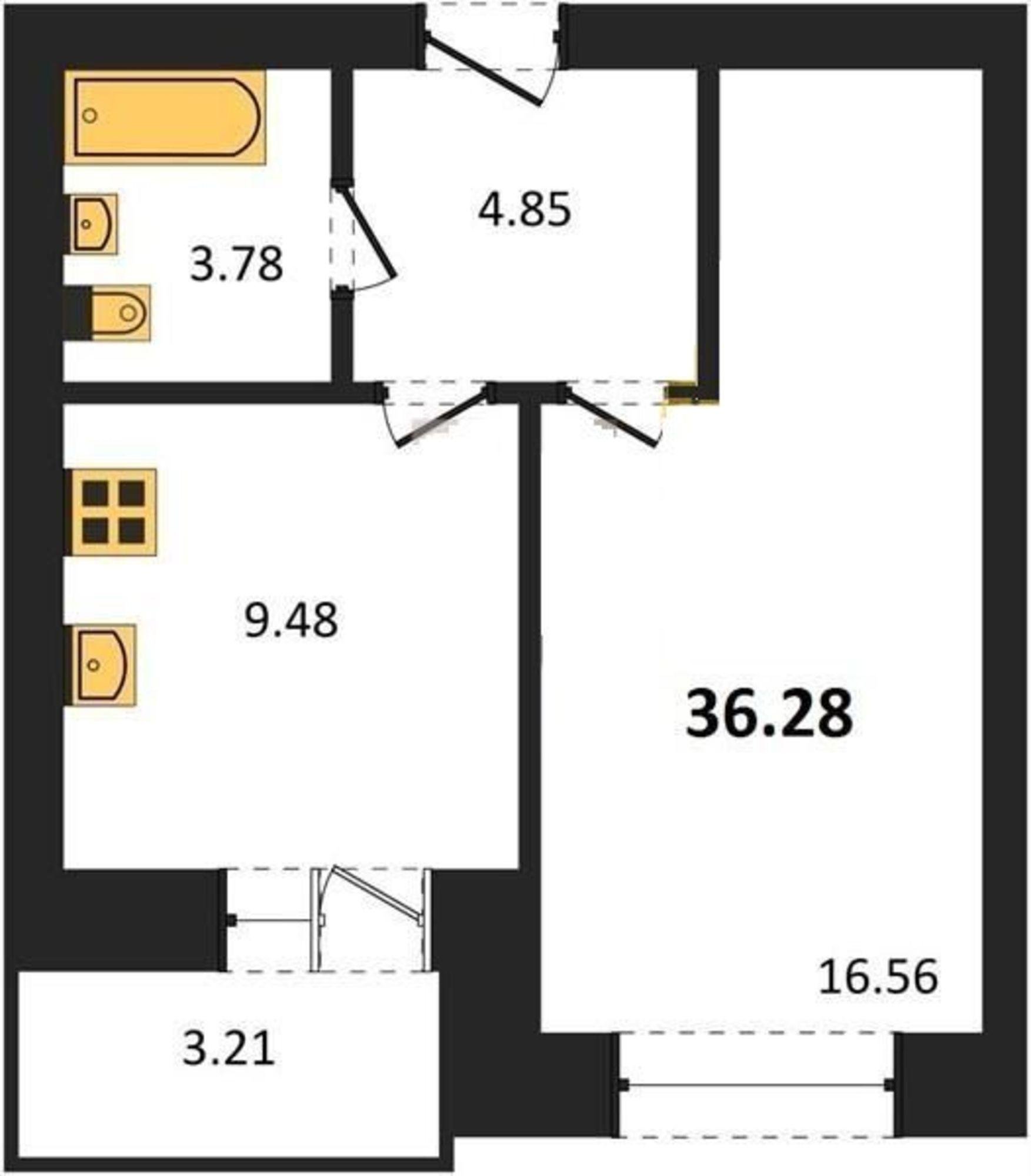 Купить квартиру за 2 902 000 рублей на улица Курчатова, 32