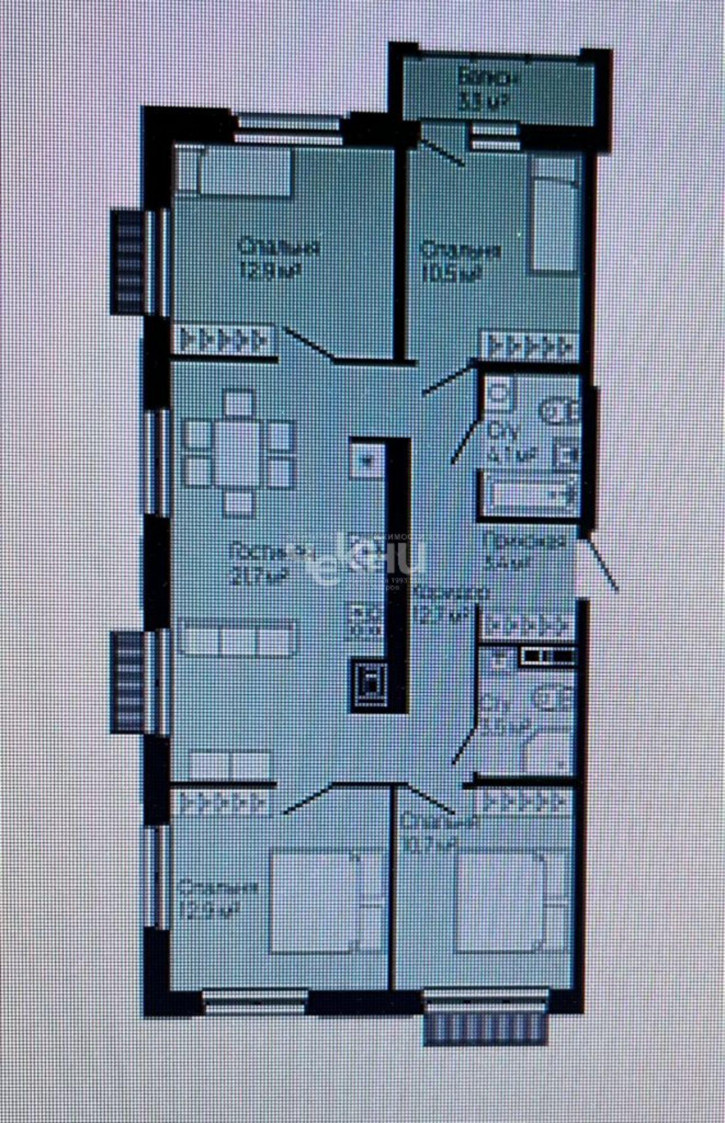 5-комн квартира Советский район