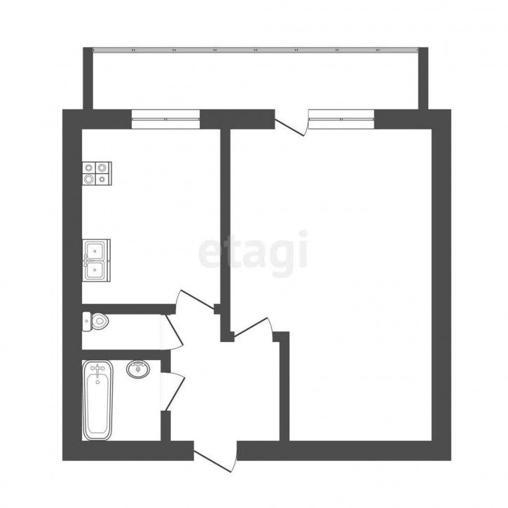 1-комн квартира Клары Цеткин, 21