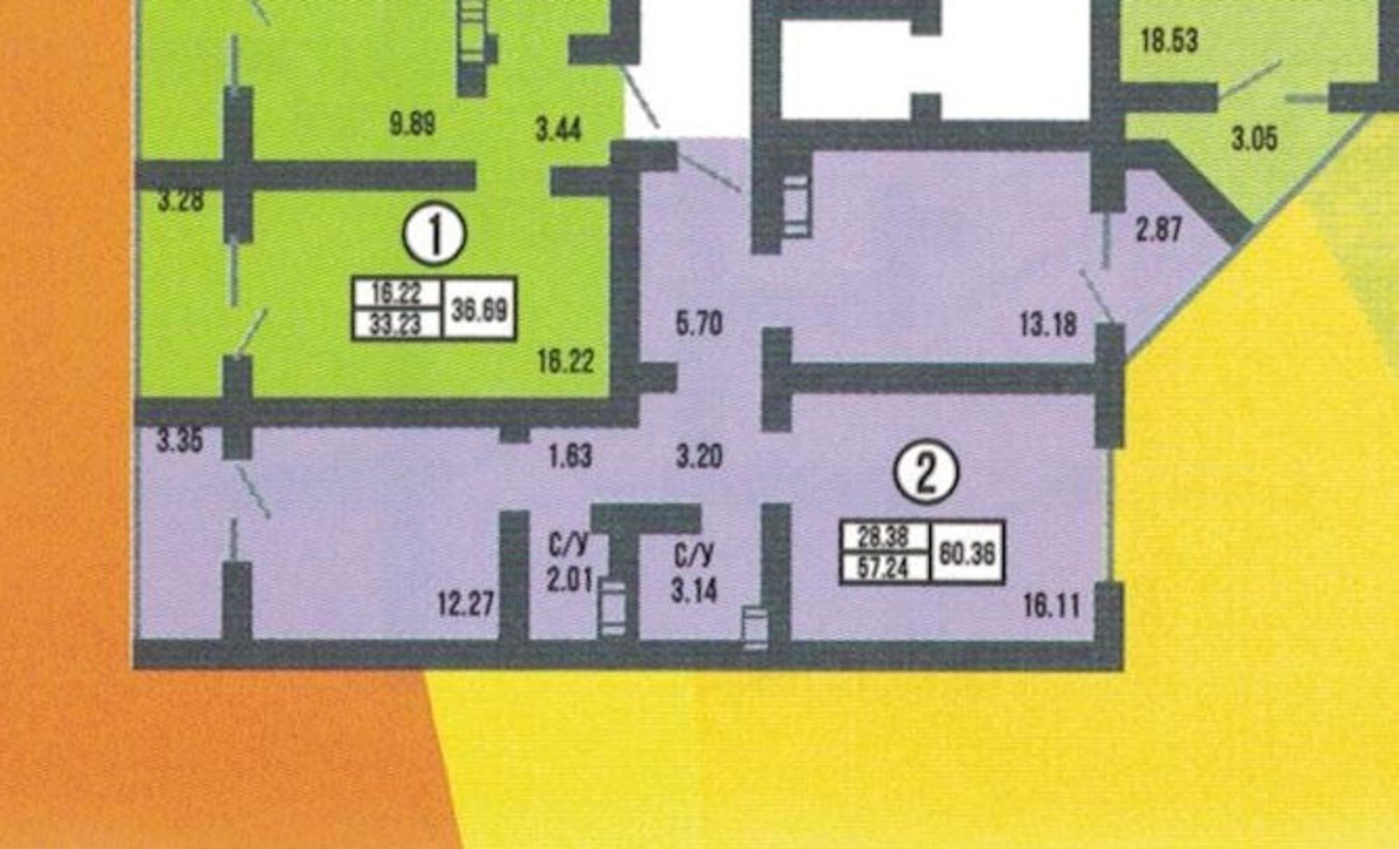 Купить квартиру за 4 325 200 рублей на проспект Победы, 151/1