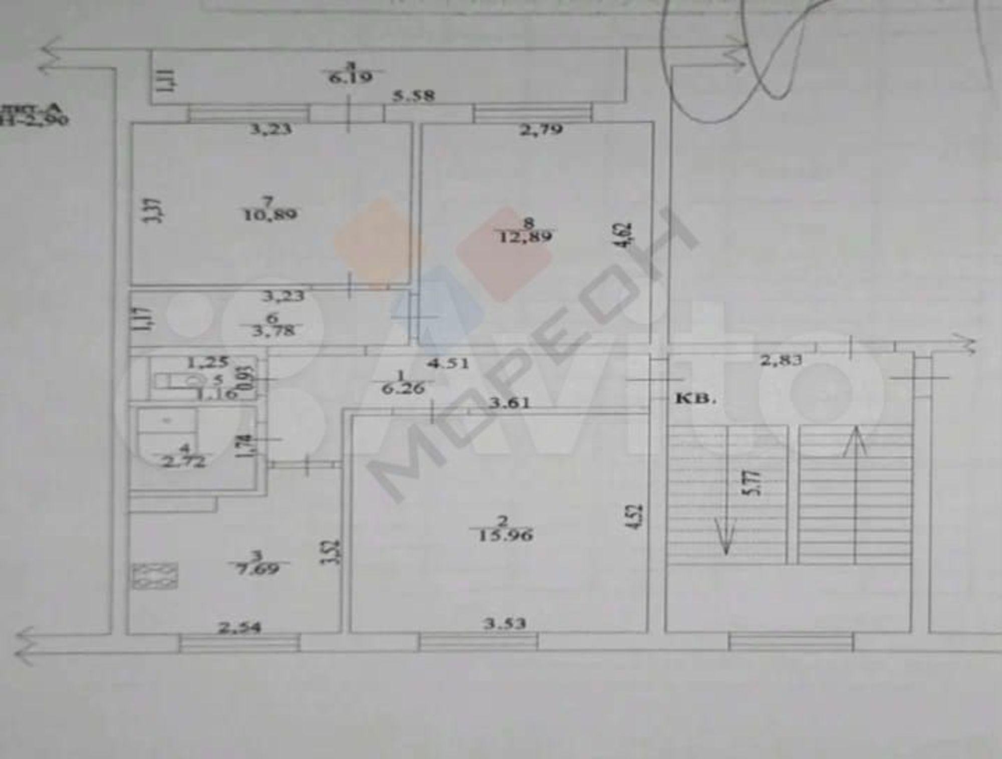 Купить квартиру за 6 250 000 рублей на Наримановская ул, 48