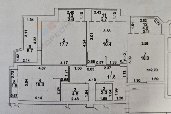 3-комн квартира Архитектора Петина ул, 18/1