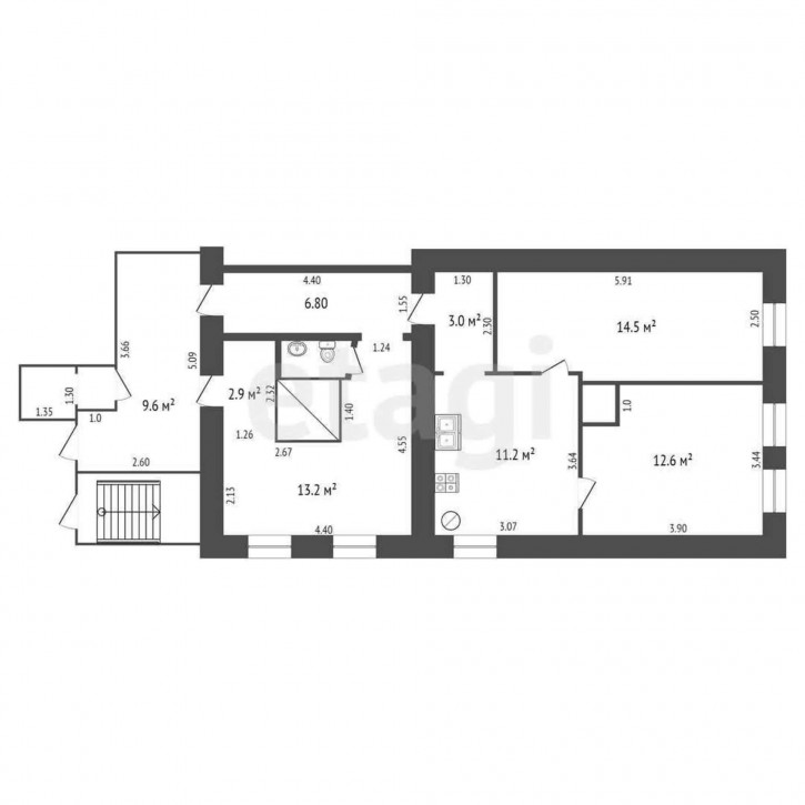 3-комн квартира Ленина, 62