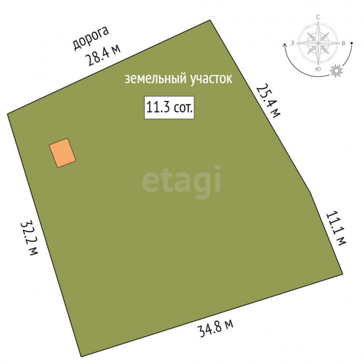 Земельный участок Дьяконово