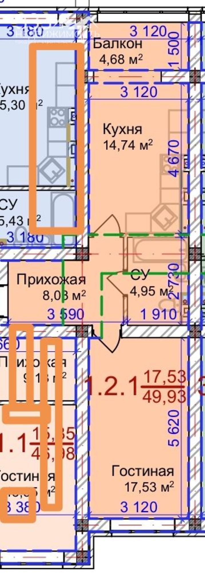 Купить квартиру за 4 233 000 рублей на Весенняя ул, 21к