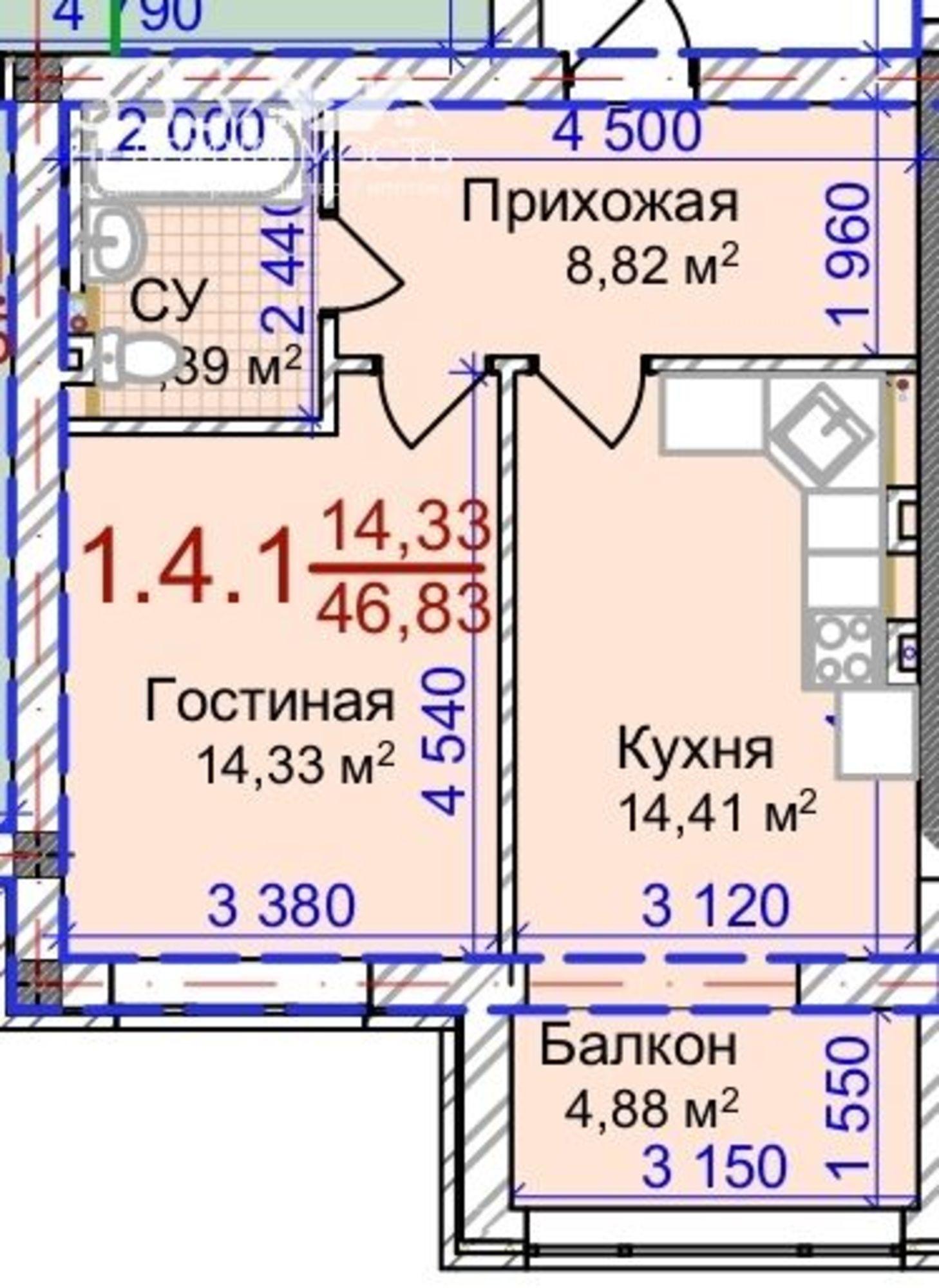 Купить квартиру за 3 885 000 рублей на Весенняя ул, 21к