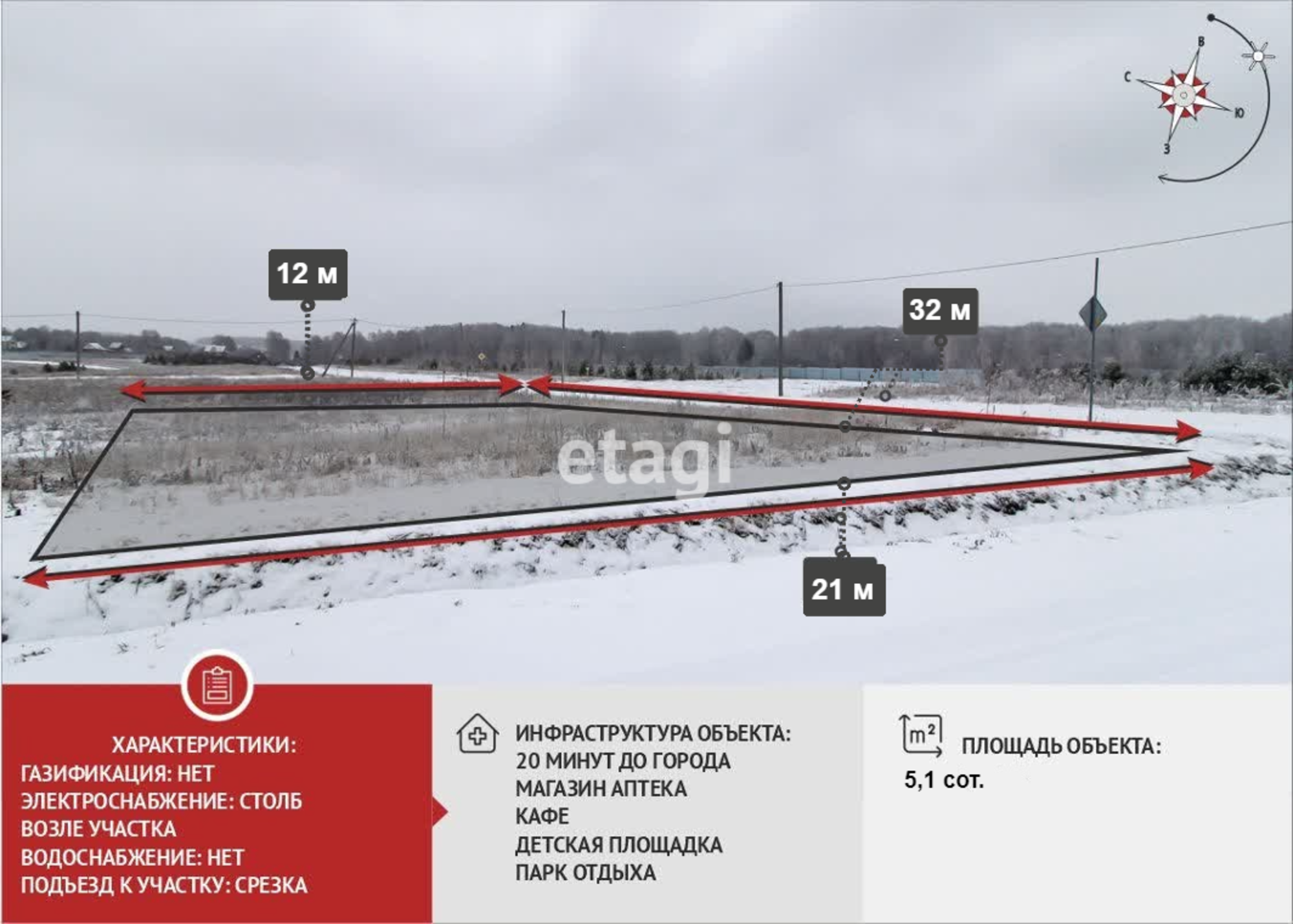 Купить землю, земельный участок за 1 450 000 рублей на Заповедный КП