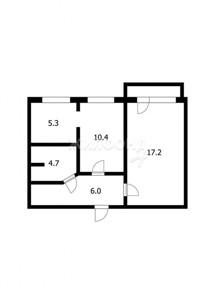 2-комн квартира Дзержинского улица, д.14