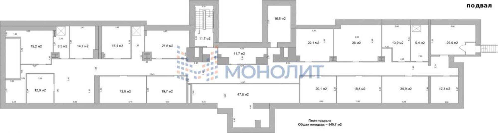 Купить торговое помещение за 21 628 000 рублей на Мещерский б-р, 5
