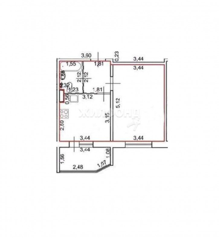 1-комн квартира 11В микрорайон, д.5