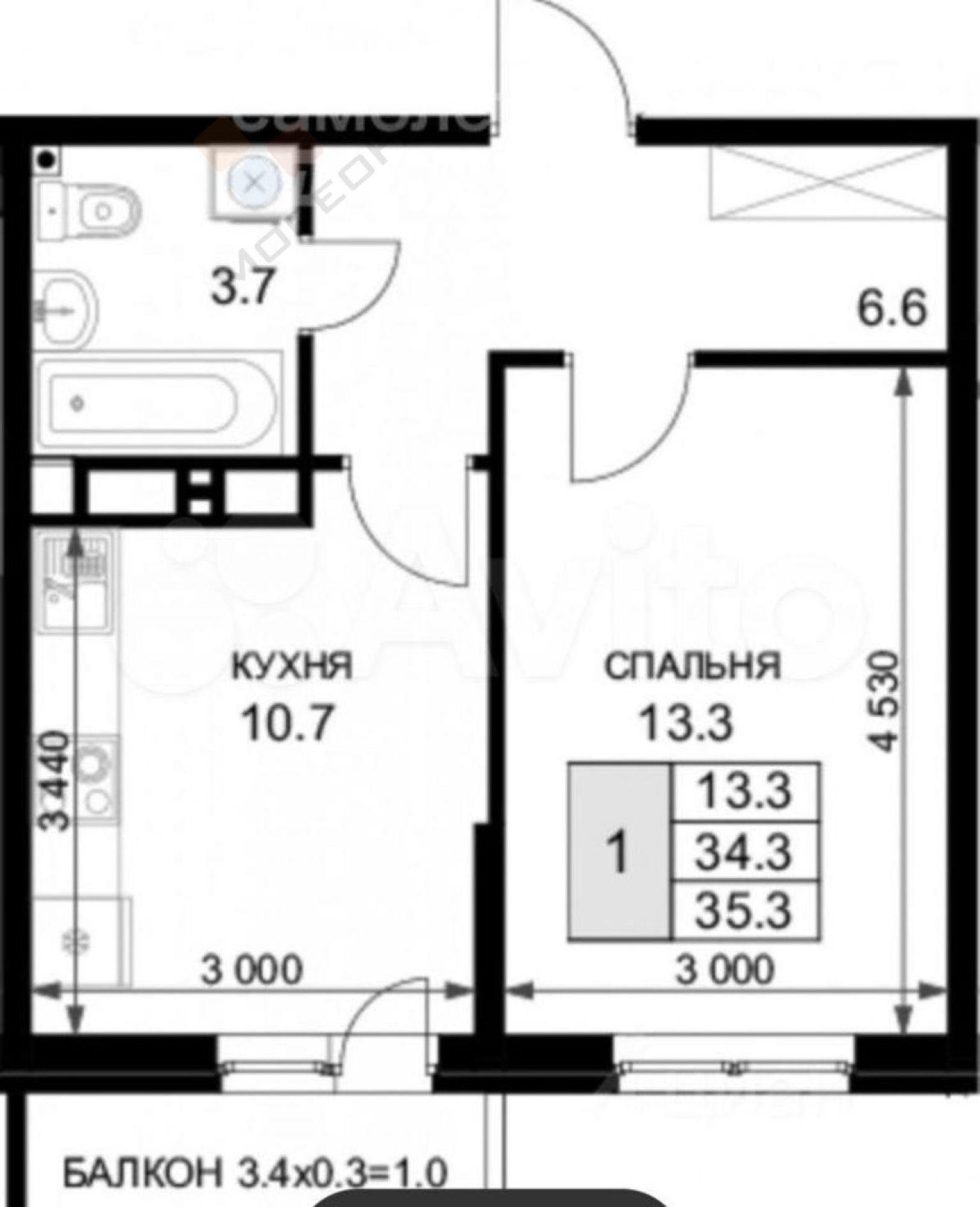 Купить квартиру за 3 900 000 рублей на Героя Ростовского ул, 8/к1