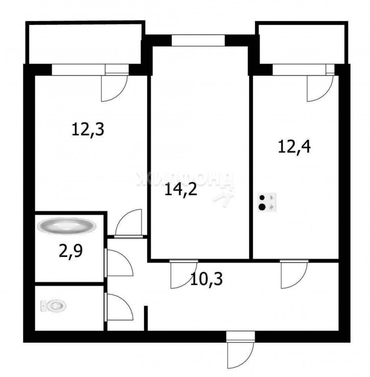2-комн квартира Планетная улица, д.55/2