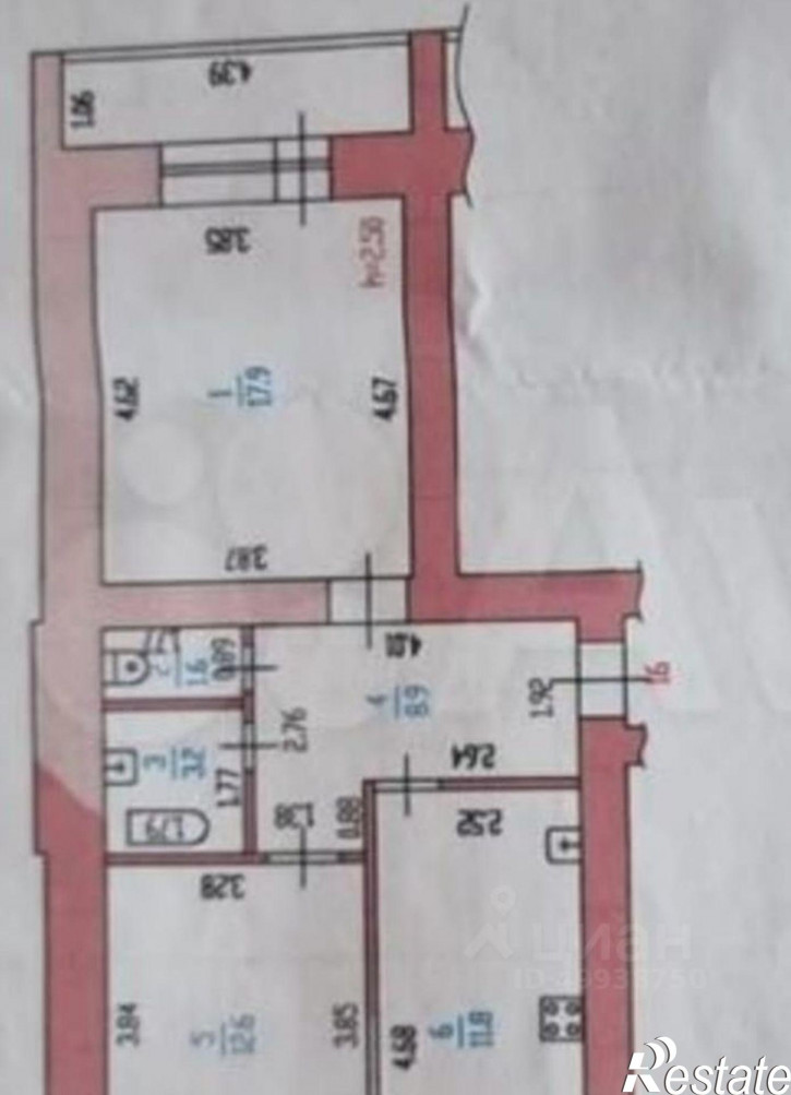 2-комн квартира улица Гущина, 153В,  д. 153В