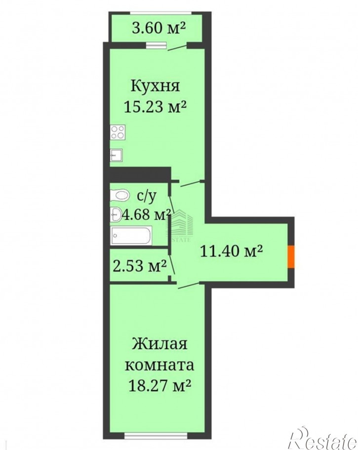 1-комн квартира имени Дзержинского улица,95