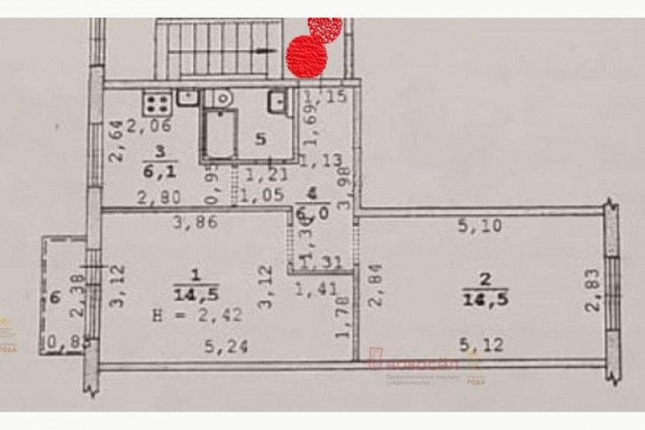 2-комн квартира Посадская 51