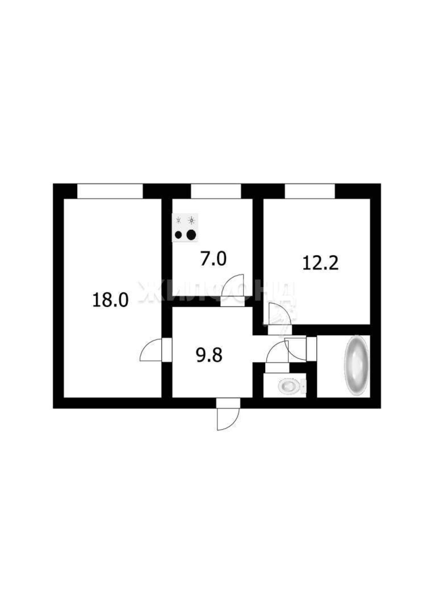 Купить квартиру за 7 300 000 рублей на Московская улица, д.103