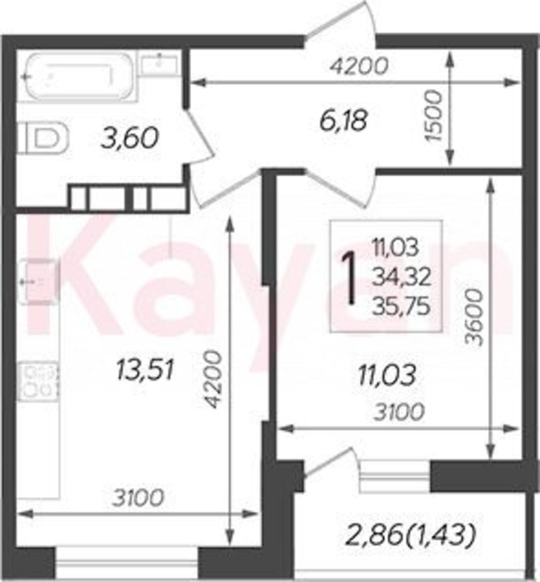 Купить квартиру за 5 305 300 рублей на ул Богатырская