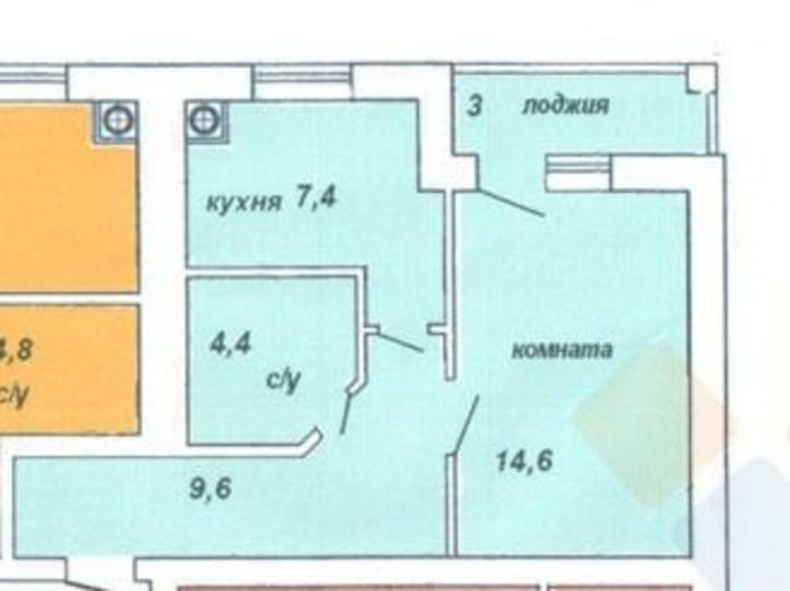 1-комн квартира Черкасская ул, 123