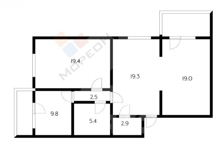 3-комн квартира Монтажников ул, 5