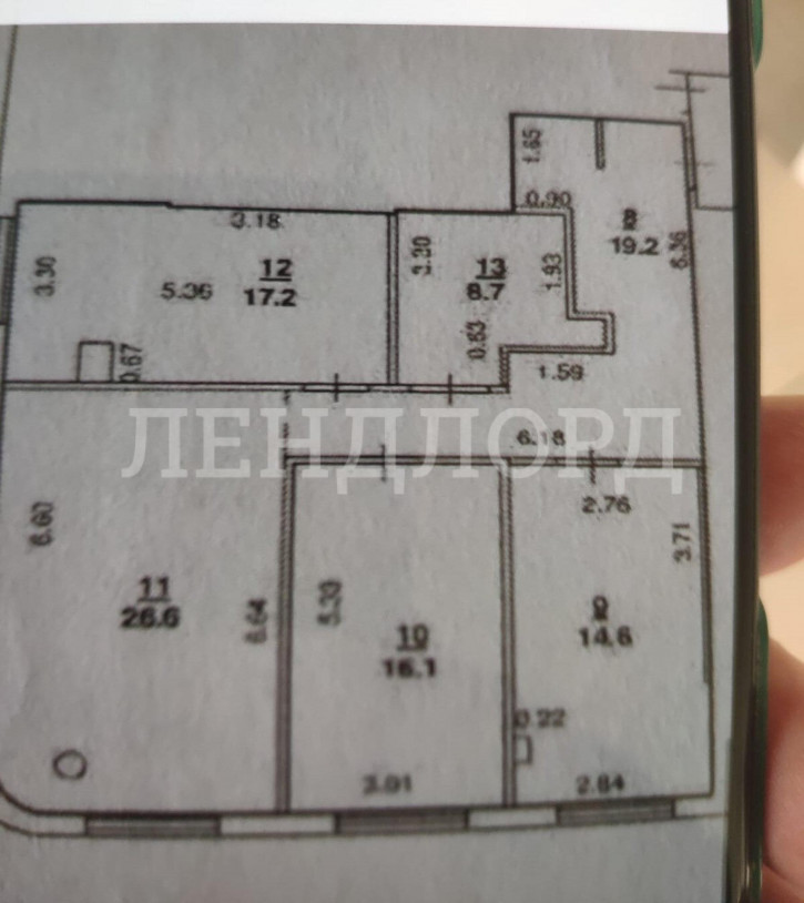 3-комн квартира Парковый переулок, 5