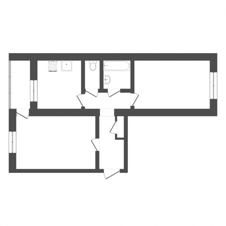 2-комн квартира Амурская, 68