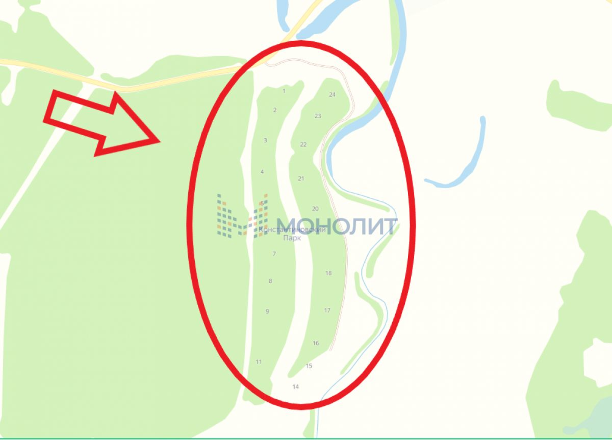 Купить землю, земельный участок за 17 000 000 рублей на -, СТ Константиновский Парк
