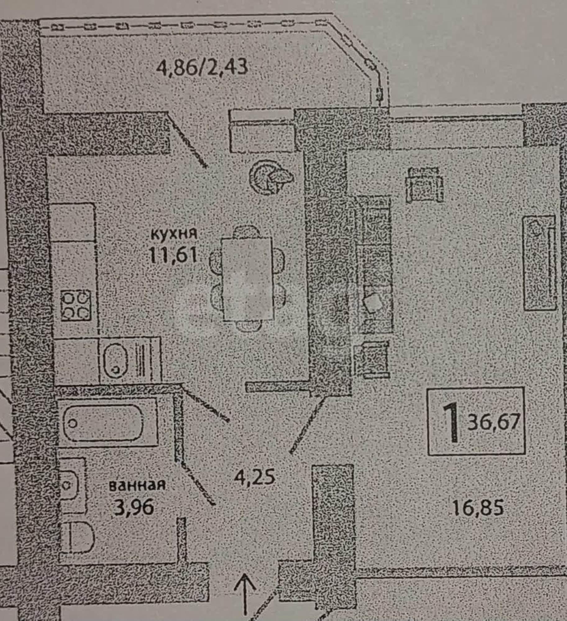 Купить квартиру за 6 600 000 рублей на Мельникайте, 138а