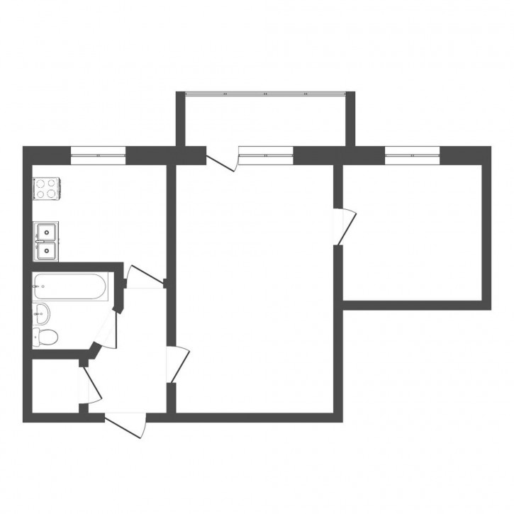 2-комн квартира Метелевская, 6