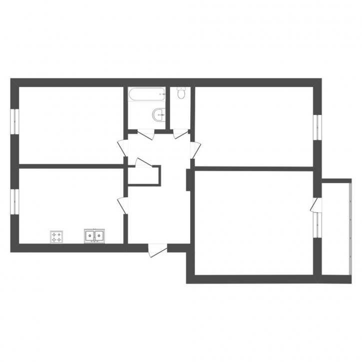 3-комн квартира Игримская, 15