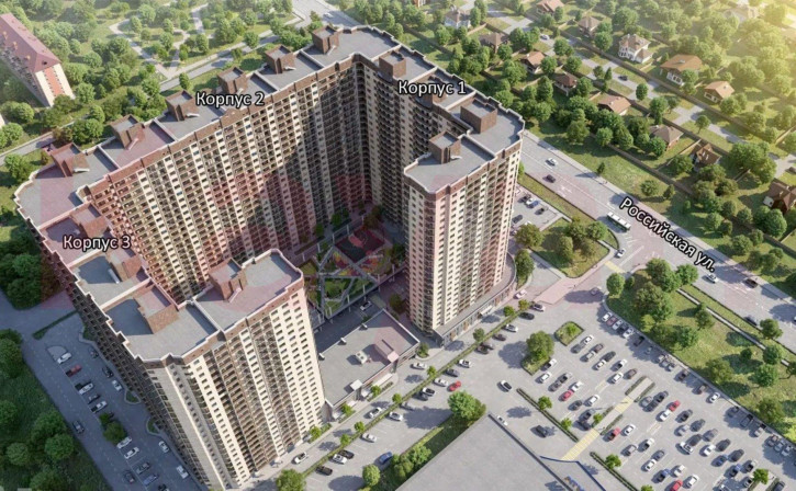 1-комн квартира в новом доме ул Российская
