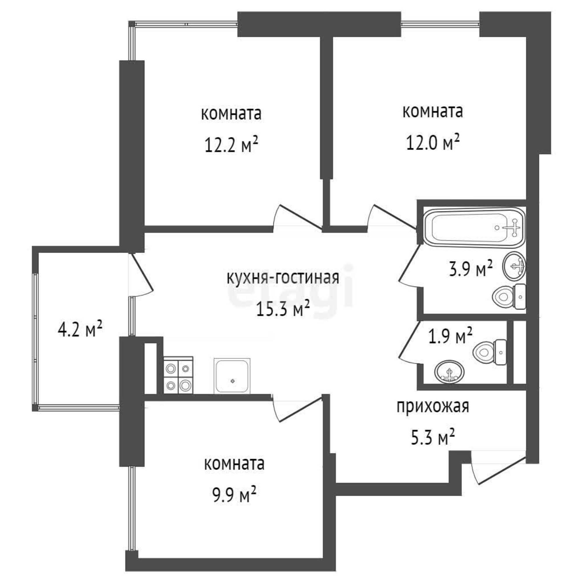 Купить квартиру за 8 007 000 рублей на Парковая