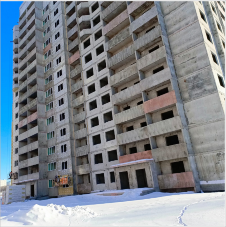 1-комн квартира в новом доме улица Фронтовиков, 8/3