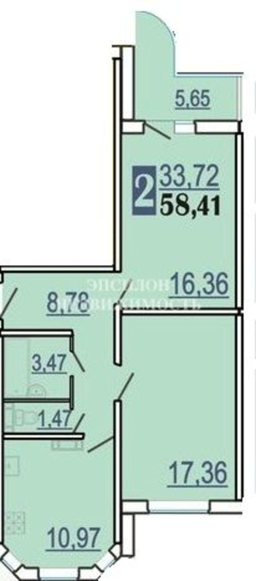 Купить квартиру за 5 700 000 рублей на Домостроителей, 3