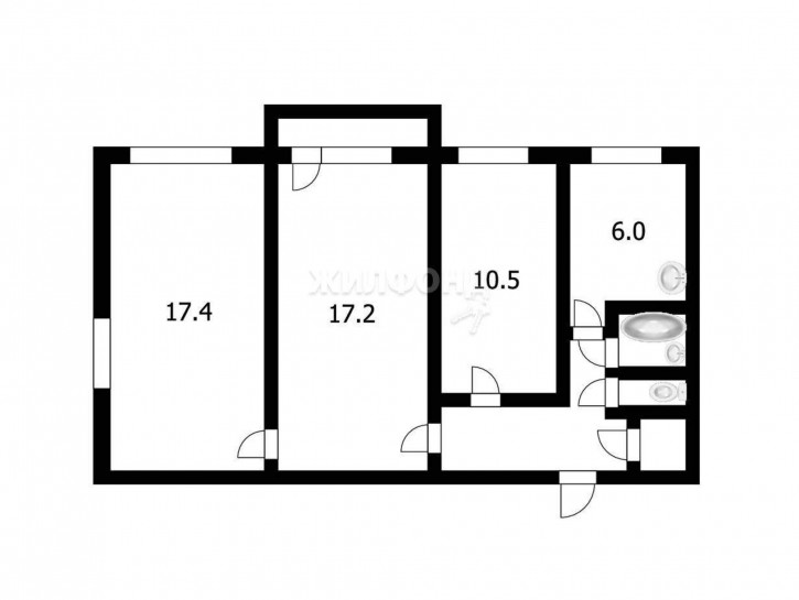 3-комн квартира Ленина улица, д.11