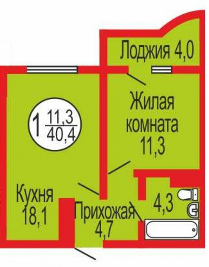 1-комн квартира Уральская улица, 2/24