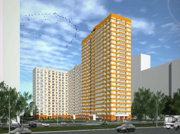 2-комн квартира в новом доме улица Юркина, 8