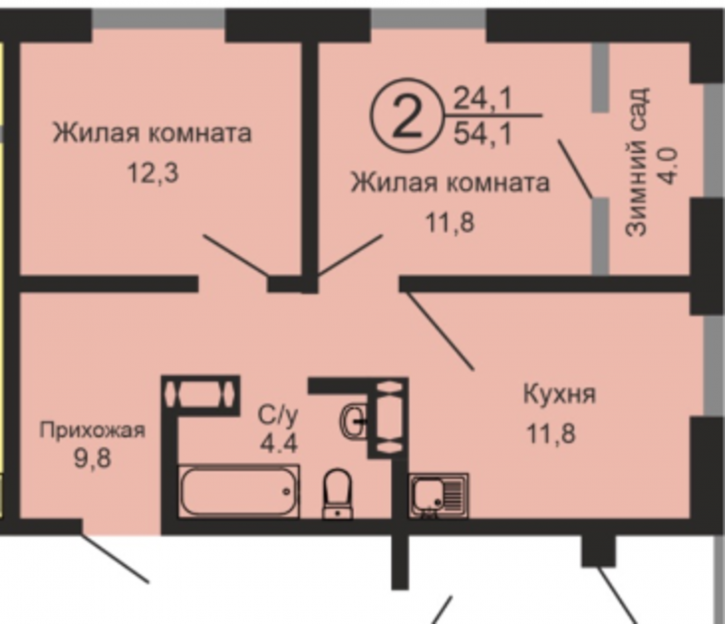 1-комн квартира в новом доме улица Ткачёва, 16/3