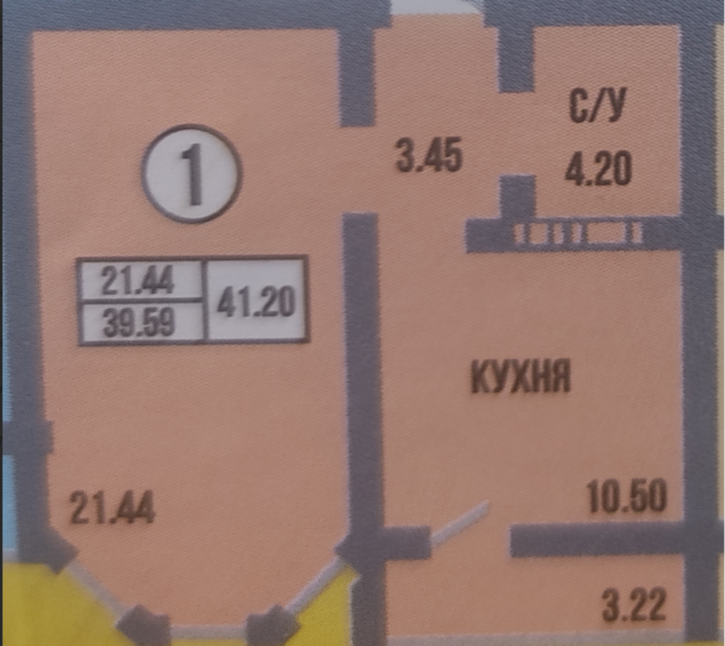 1-комн квартира в новом доме улица Берёзка, 19/1