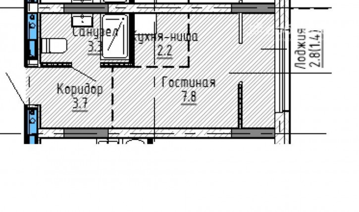 Студия ул. Таватуйская, 20/1стр