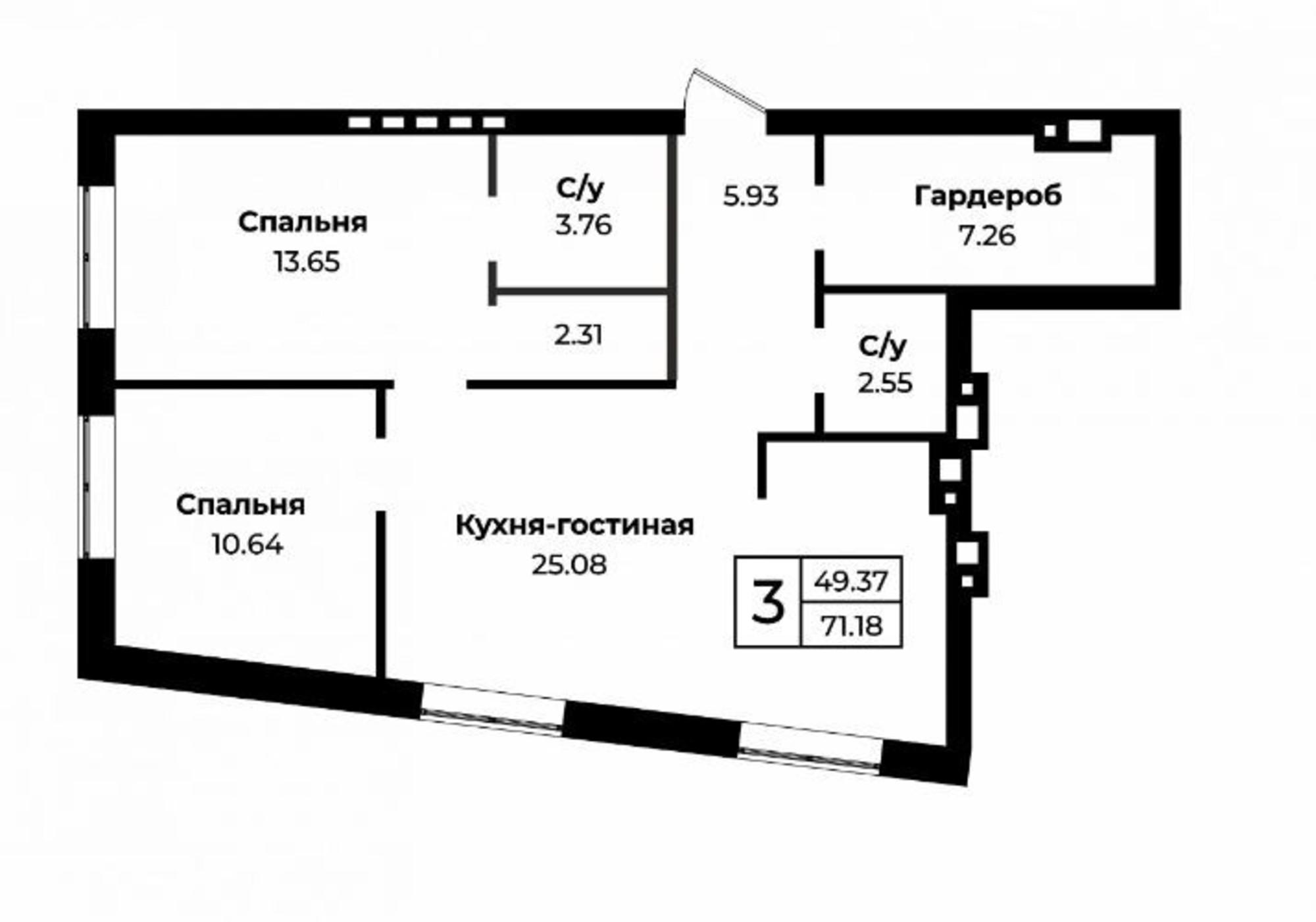 Купить квартиру за 7 753 180 рублей на Селивановский переулок, 24/46