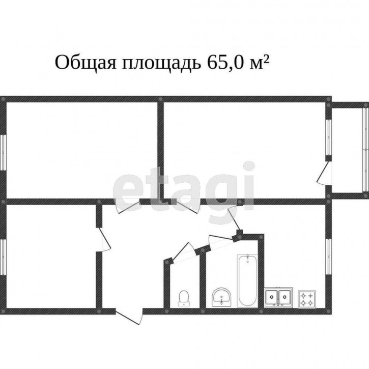 3-комн квартира Ильменская улица