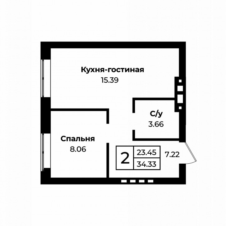 2-комн квартира в новом доме Селивановский переулок, 24/46