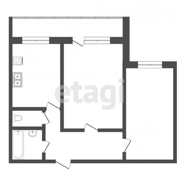 2-комн квартира Федюнинского, 11а