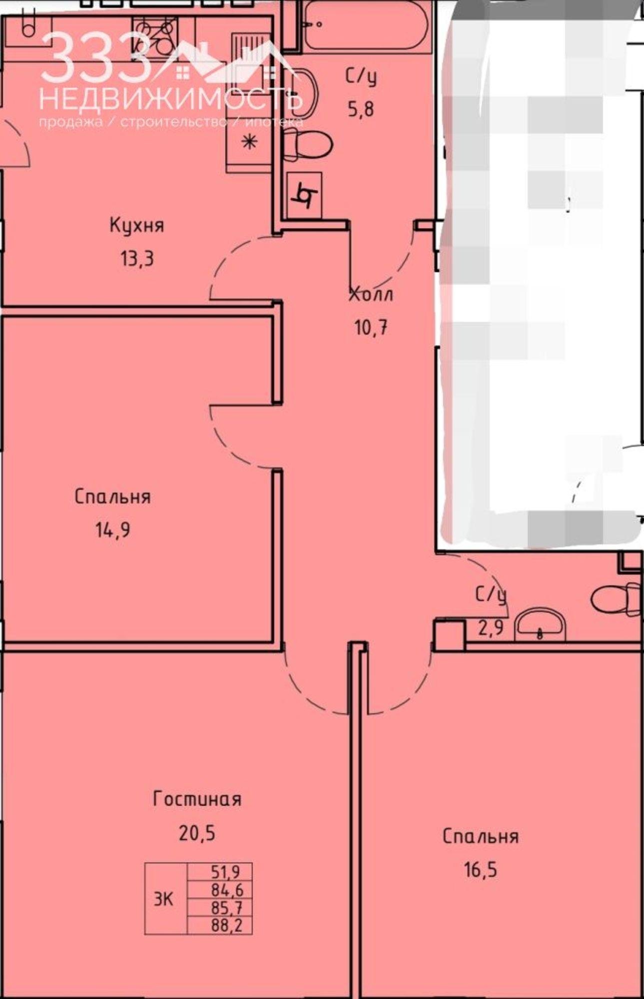 Купить квартиру за 8 037 000 рублей на Морских пехотинцев ул, Д.15В