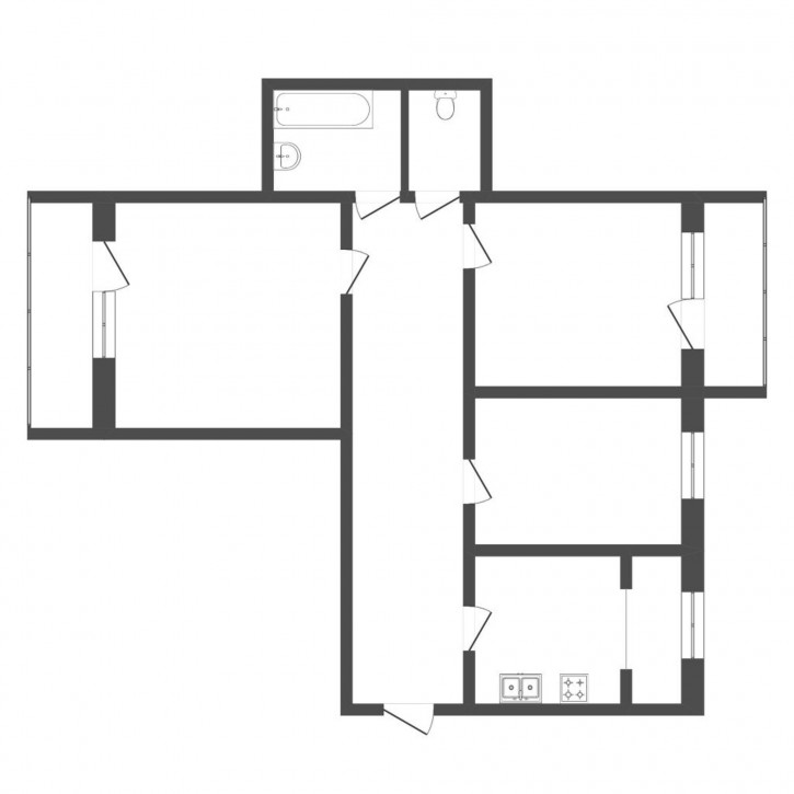 3-комн квартира Шишкова, 84