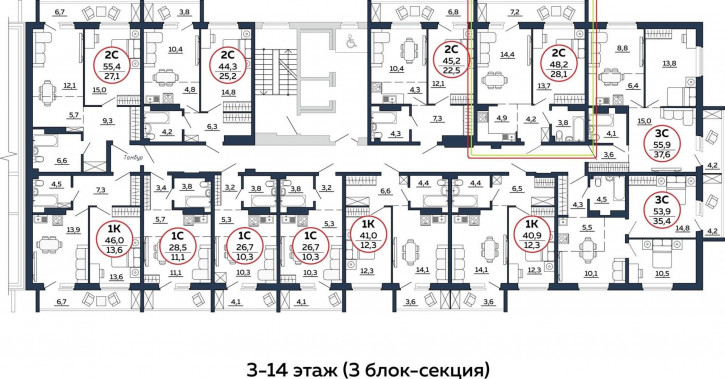 2-комн квартира в новом доме ул Октябрьская, 5 2-комн квартира в новом доме ул Октябрьская, 5