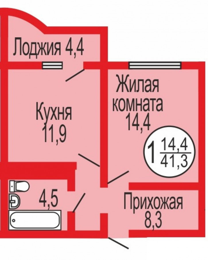 1-комн квартира Уральская улица, 2/24