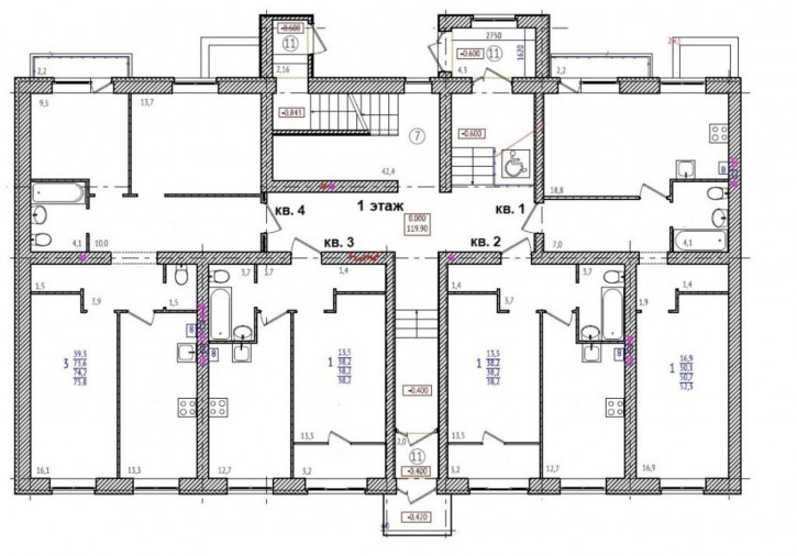 1-комн квартира в новом доме Героев  пр-кт, 1 А