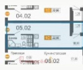 1-комн, 22кв м, этаж 3/26 Новостроя 4