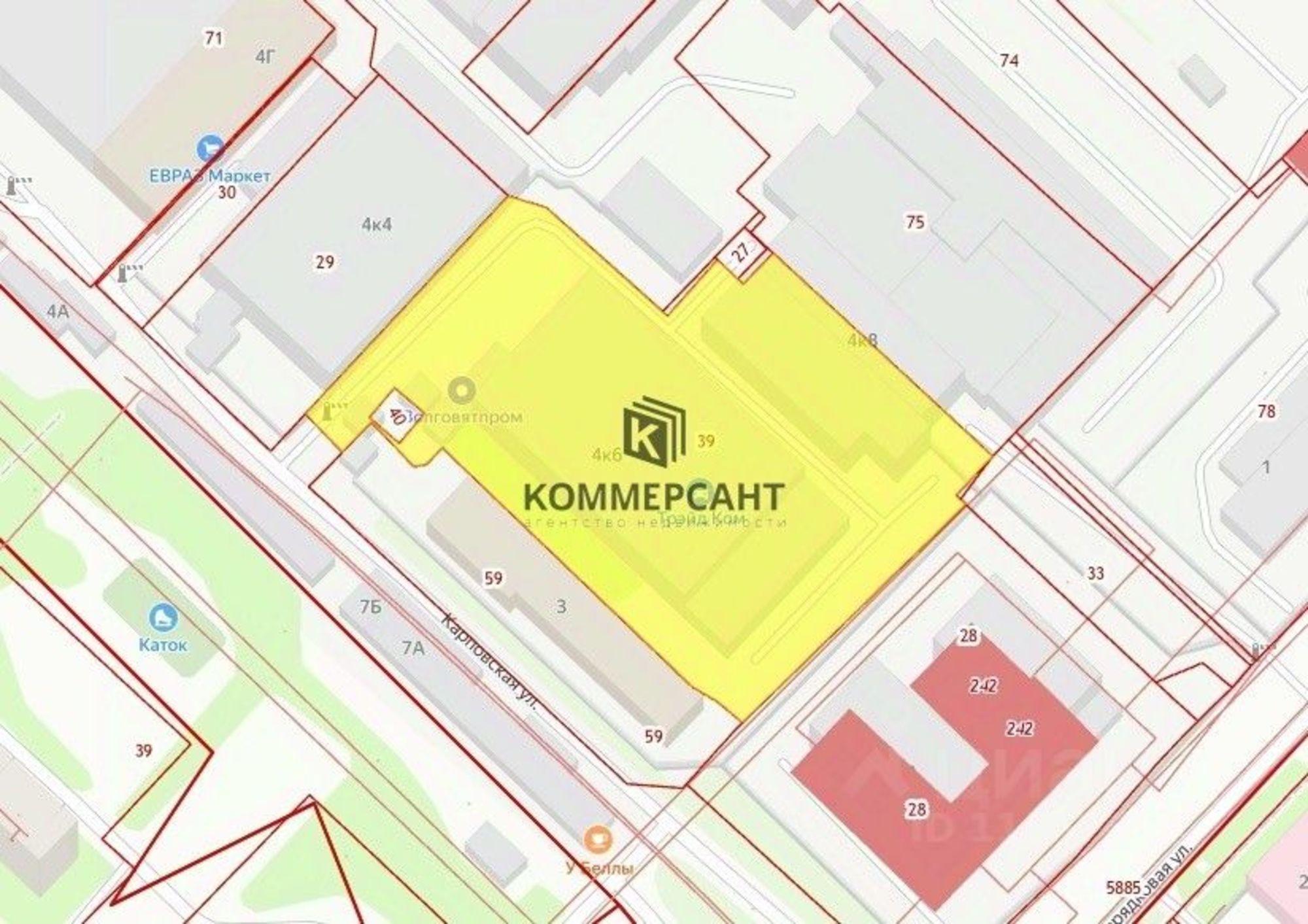 Купить производственную площадь за 10 874 800 рублей на улица Новикова-Прибоя, 4 к1